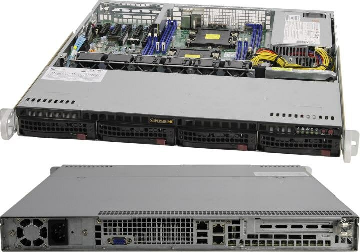 Сервер Никс sS9500/pro1U S924T1Ki Xeon Silver 4210R/128 ГБ/2 x 960 Гб SSD/Aspeed AST2500