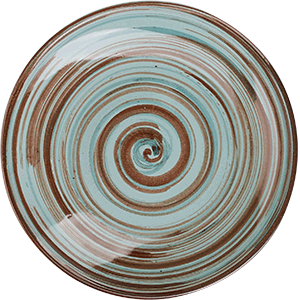 Блюдце «Скандинавия»; керамика; D=98мм; голуб, Борисовская Керамика, QGY - СНД00009821