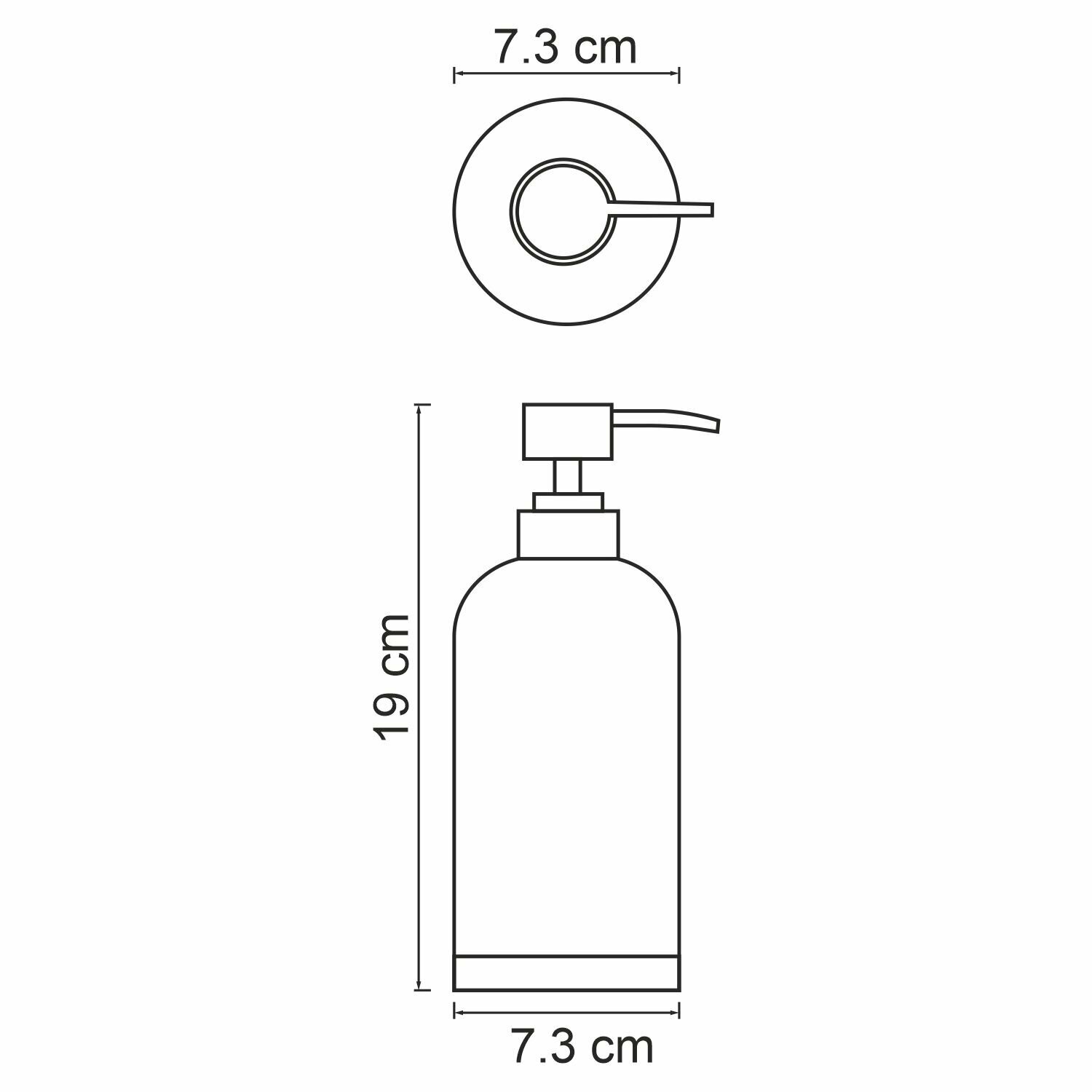 Дозатор для жидкого мыла WK Mindel, полирезин, ABS - пластик KLASS KERAMIK - фотография № 7