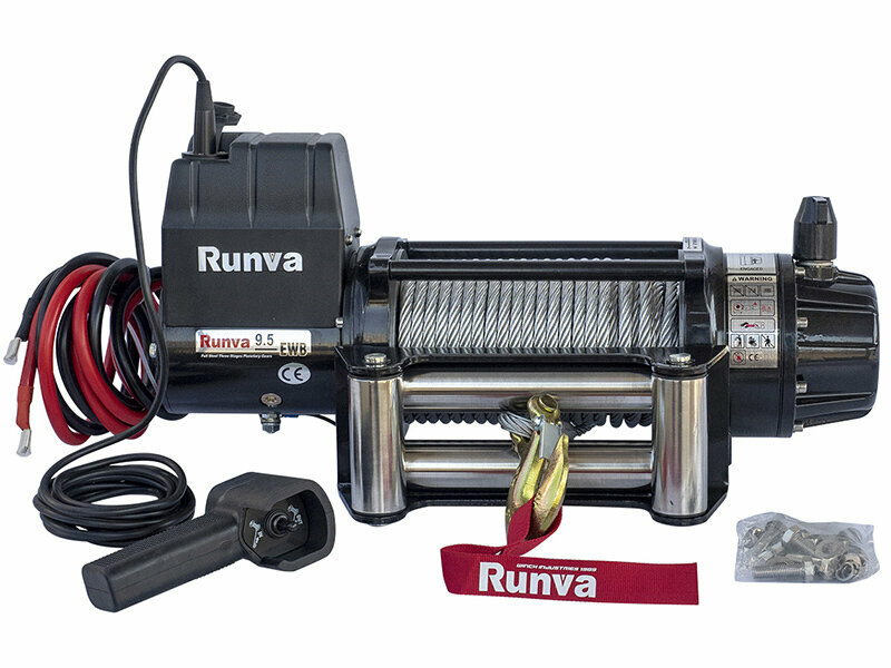 Лебедка Runva EWB 9500 S 4300 кг 12V стальной трос