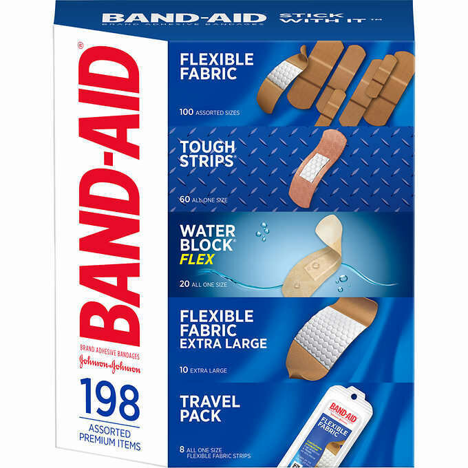 Band-Aid набор пластырей, ассорти упаковка 198 шт