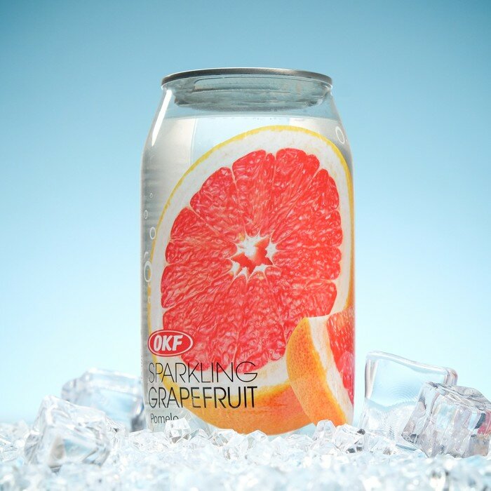 OKF Sparkling Grapefruit Напиток б/а газированный со вкусом грейпфрута, 350 мл - фотография № 1