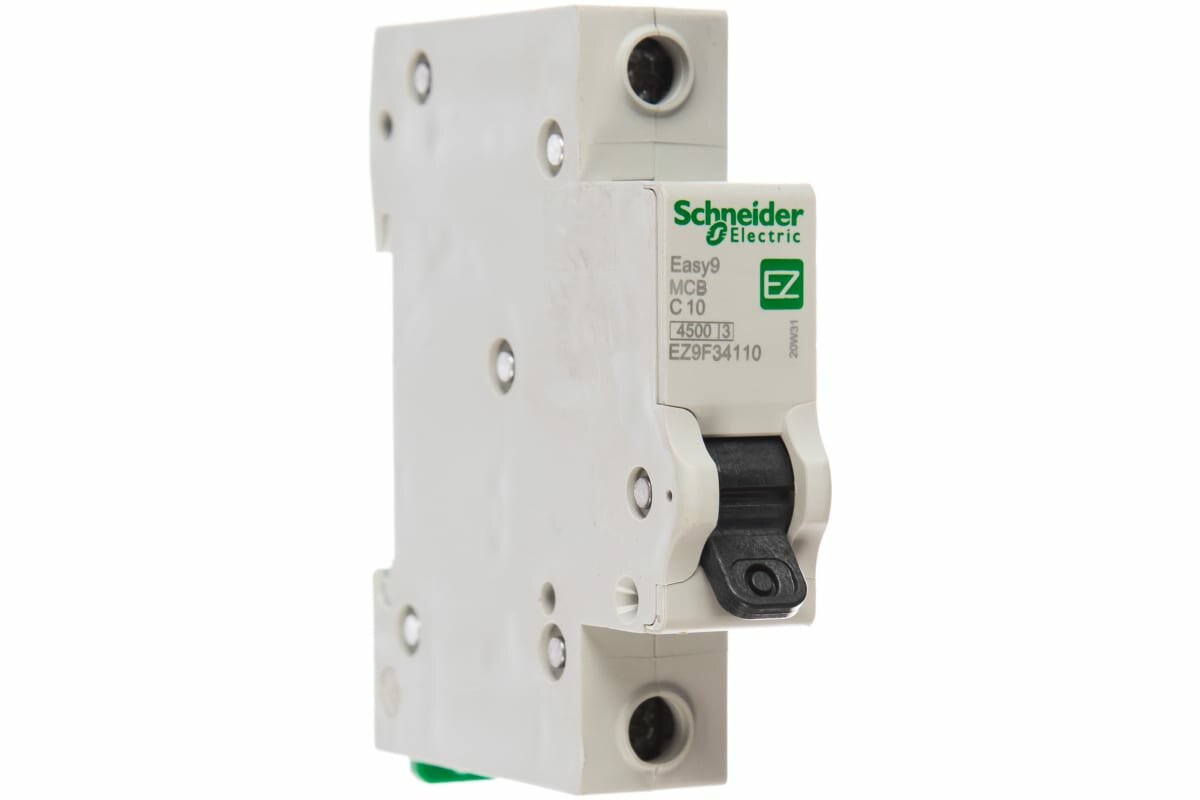 Автоматический модульный выключатель EASY 9 1п C 10А 4.5кА Schneider Electric EZ9F34110 - фотография № 1