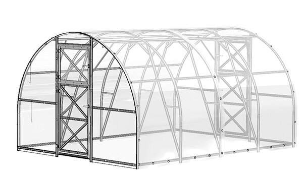 Каркас теплицы "Дачная Трешка"4м - фотография № 2