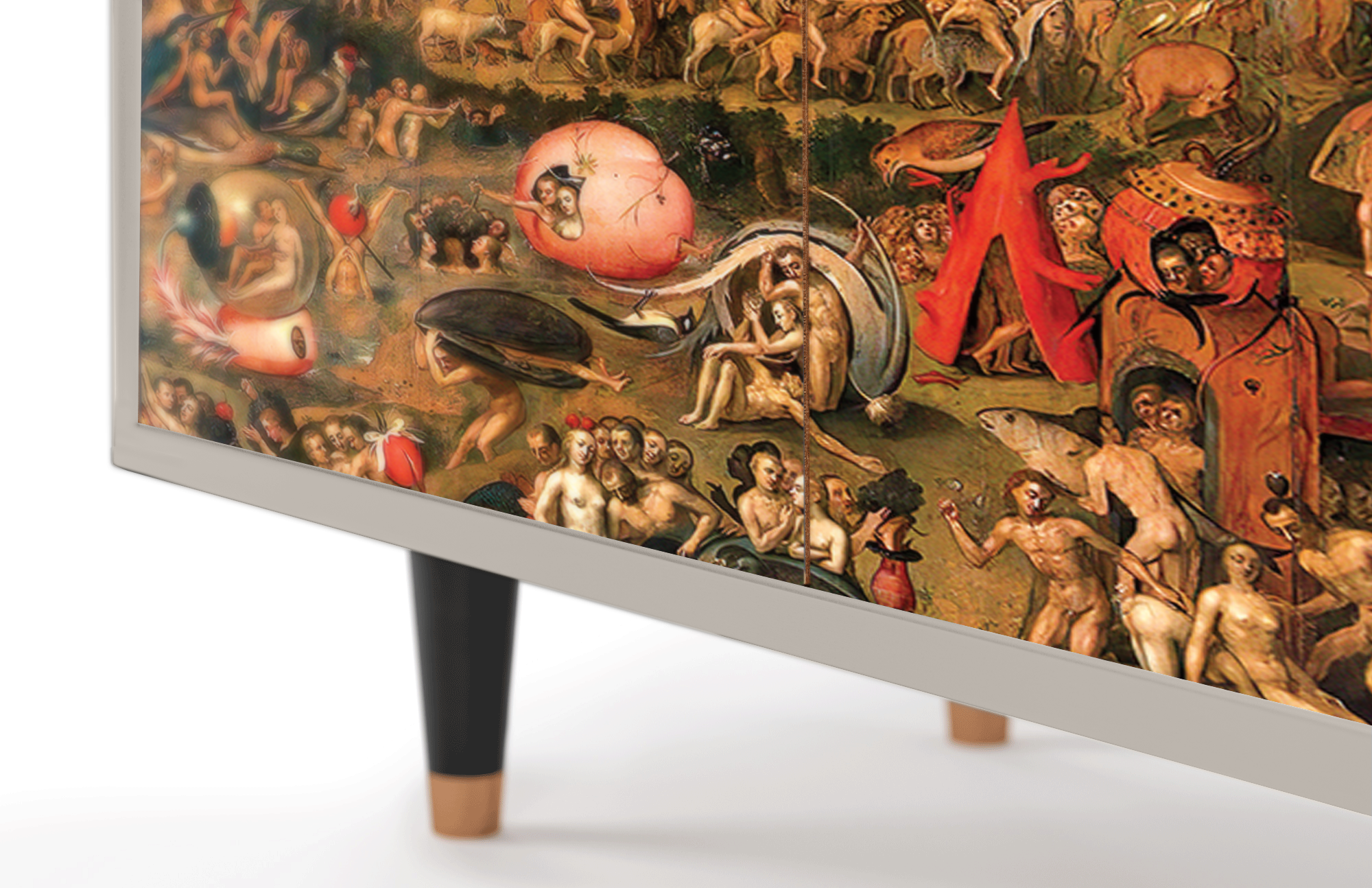 Комод - STORYZ - BS3 Garden of Earthly Delights by Hieronymus Bosch, 94 x 96 x 48 см, Сатин - фотография № 5