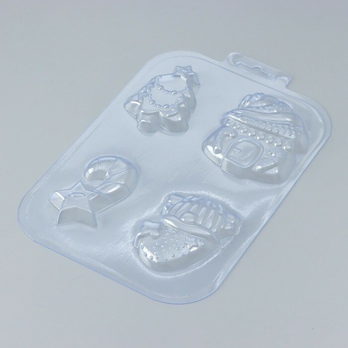 FlowMe Форма для шоколада и конфет пластиковая «Домики Гномики», размер ячейки 8,5×5 см, цвет прозрачный - фотография № 3