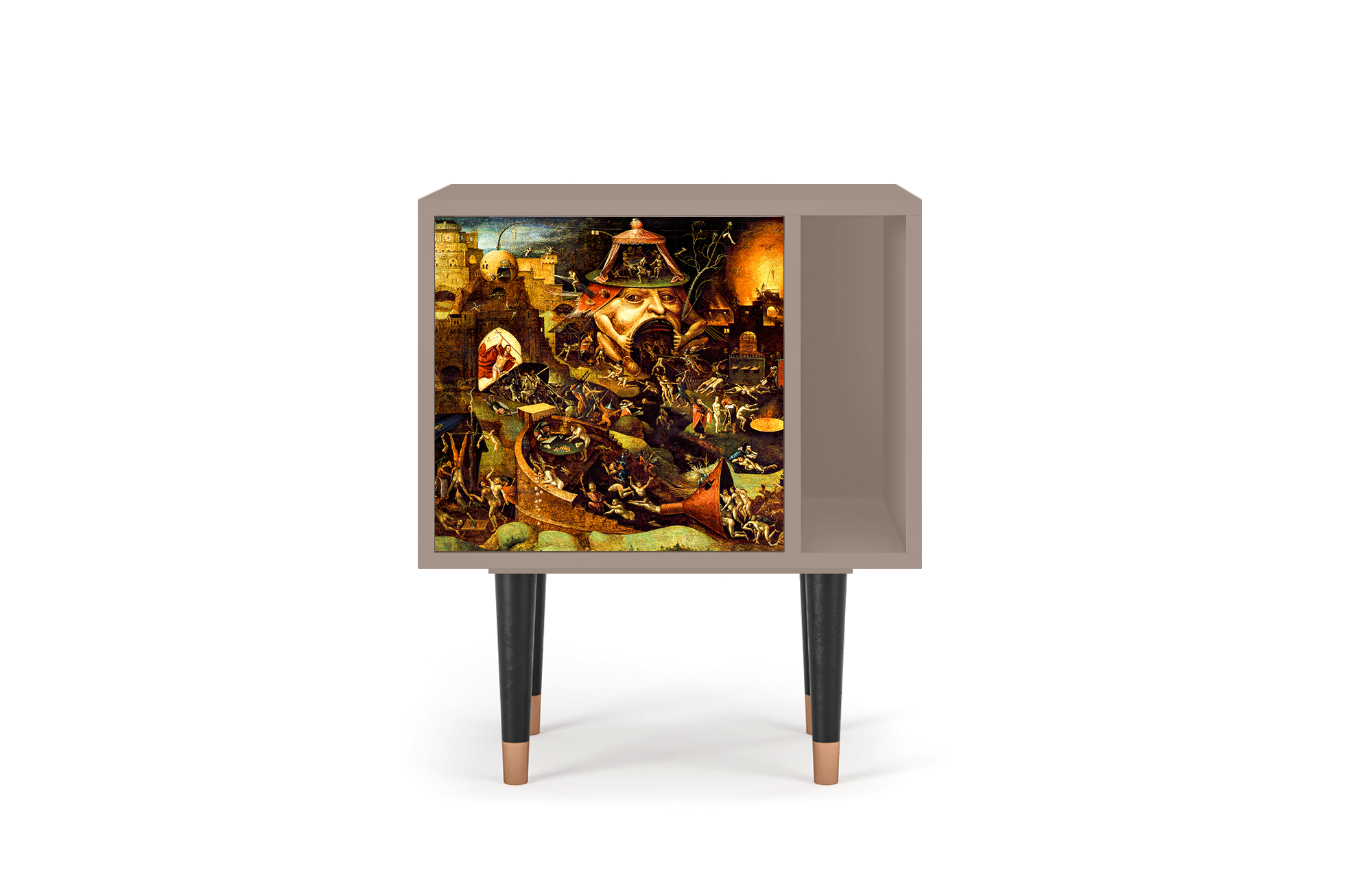 Прикроватная тумба - STORYZ - S2 Christ in Limbo by Hieronymus Bosch , 58 x 69 x 48 см, Бежевый - фотография № 2