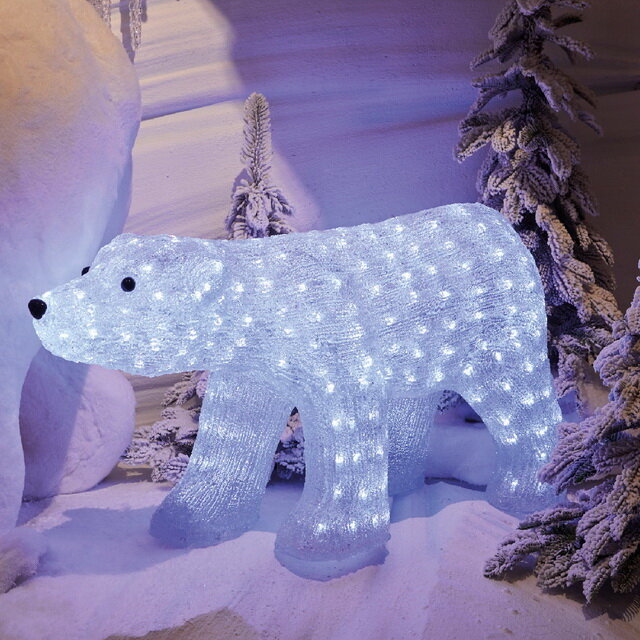 Kaemingk Светодиодная фигура Медведь из Арктик Виллидж 61*33 см 50 LED ламп IP44 9490929