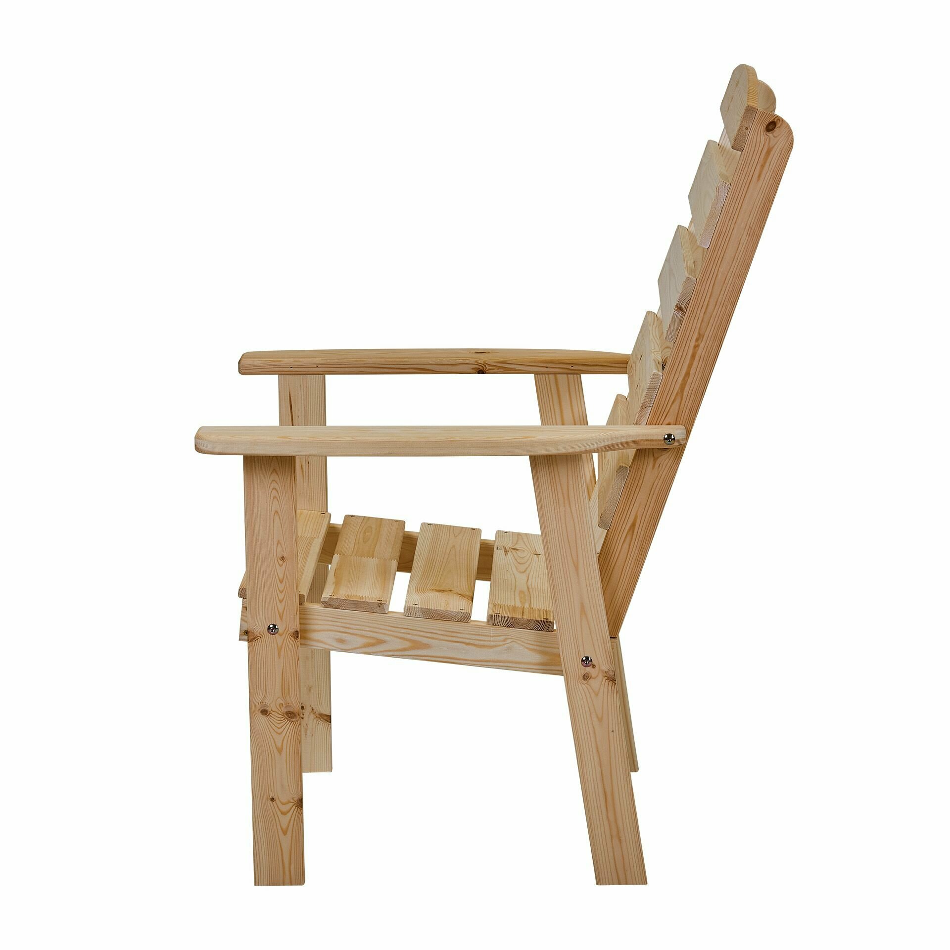 Кресло деревянное для сада и дачи с высокой спинкой, фрозо - фотография № 5