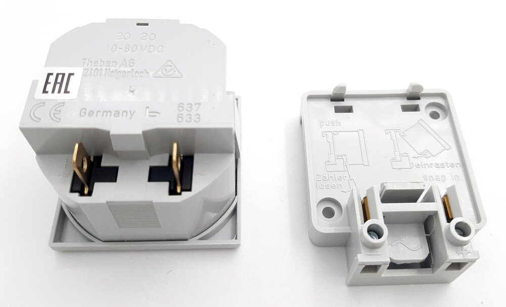 Счетчик часов наработки электромеханический Theben BZ 142-3 10-80V DC