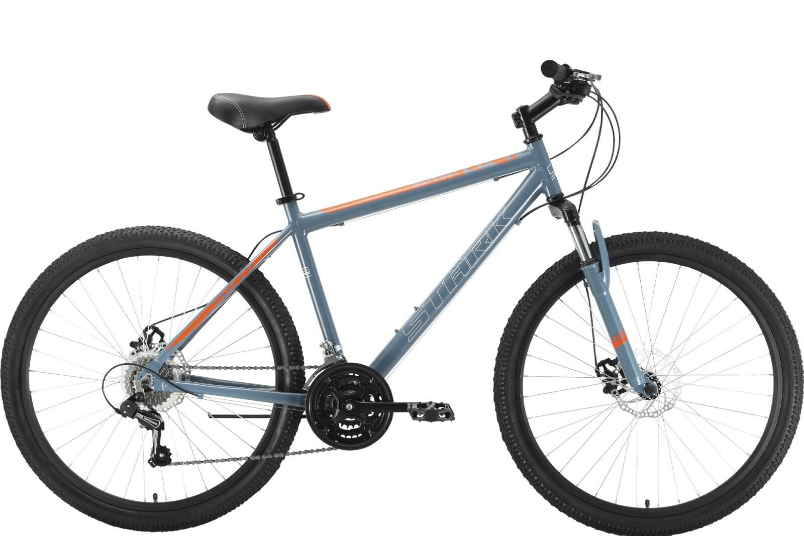 Горный велосипед Stark Outpost 26.1 D (2022) 20" Черно-голубой (176-186 см)