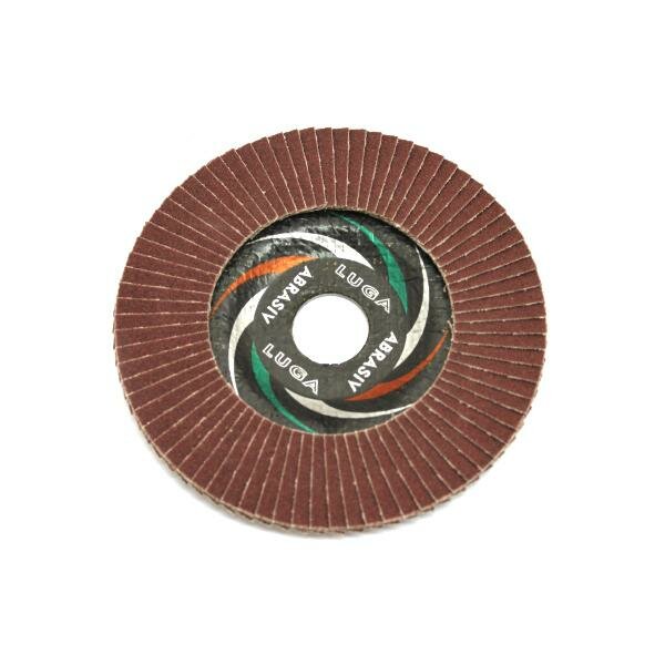 фото Диск наждачный лепестковый торцевой КЛТ 1 125 22.23 Ткань A 100 80 STANDART Луга