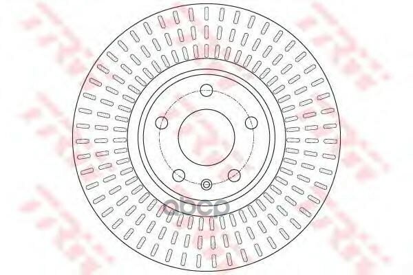 Df6148_диск Тормозной Передний! Audi A4 1.8-3.2/2.0D-3.0D 07>, A6 2.0/2.8/2.0D/3.0D 10> TRW арт. DF6148