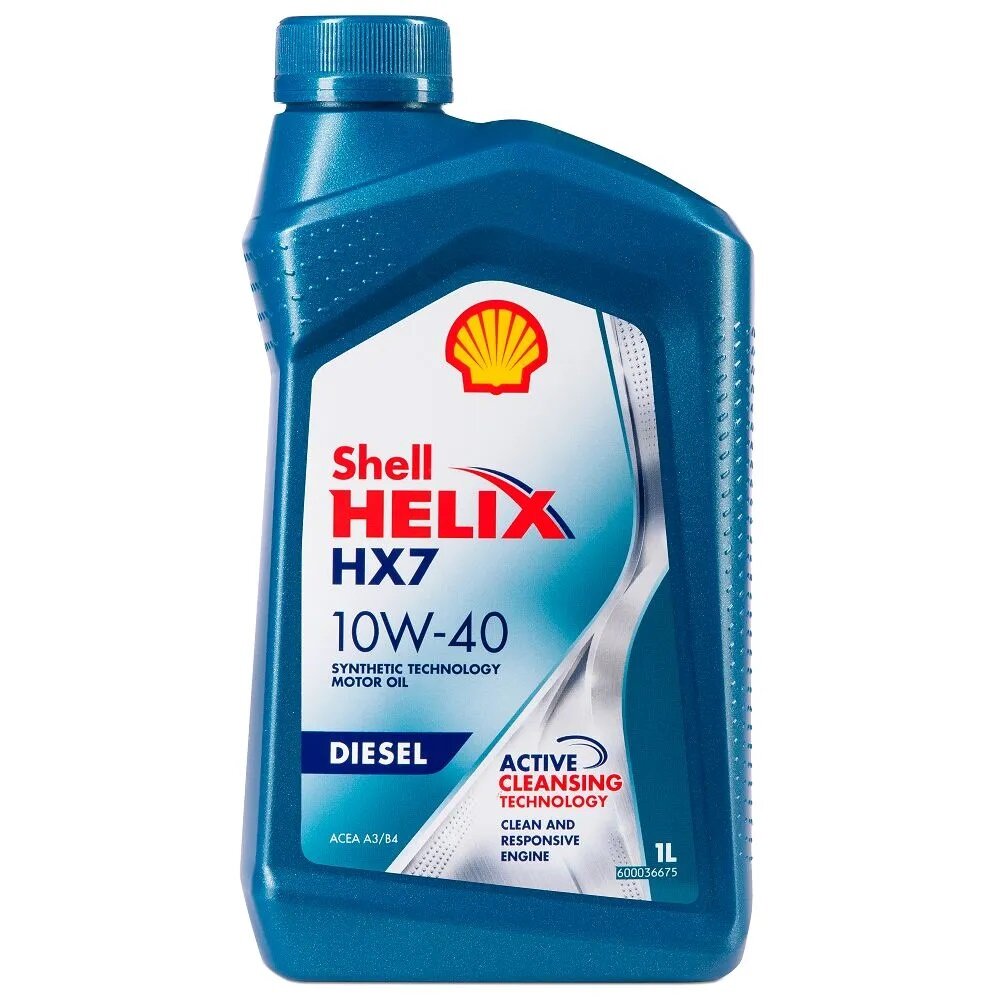 Синтетическое моторное масло SHELL Helix HX7 Diesel 10W-40, 1 л, 1 кг, 1 шт