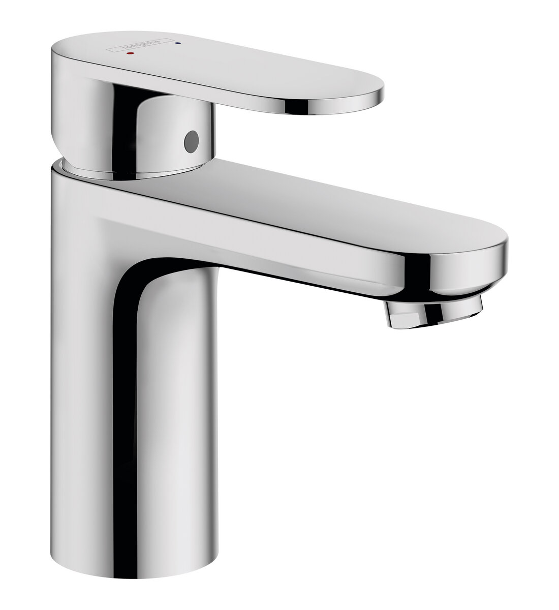 Смеситель для раковины Hansgrohe Vernis Blend 100 с изолированным каналом для воды, сливной гарнитур, хром 71571000