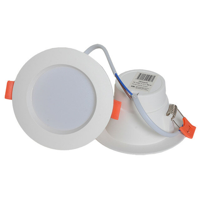 фото Cветильник встраиваемый led балтийский стиль 5вт 4500к круглый белый