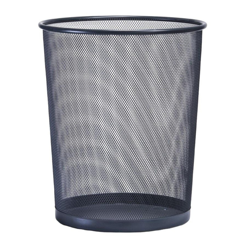 фото Корзина круглая Luscan метал cетка 10л черная