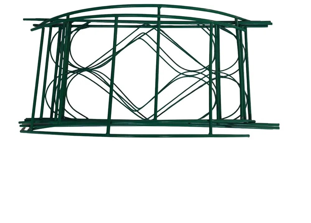 Арка садовая металлическая для растений (для сада) Ромб-3 разборная зелёная, 240х110х40см., труба d=10 - фотография № 3