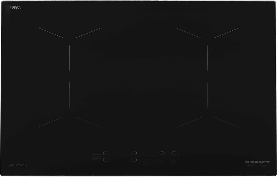 Индукционная варочная панель KRAFT TCH-IHK7001, независимая, черный