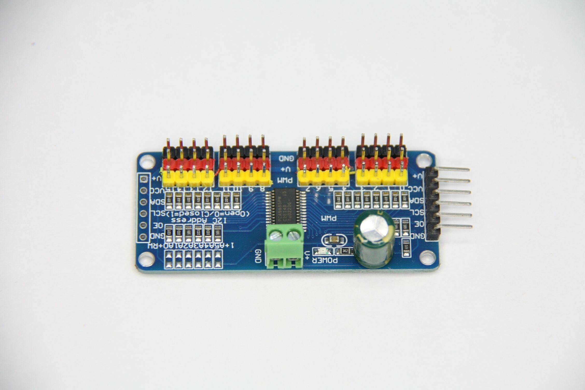 16-канальный 12-BIT PWM/SERVO модуль с I2C интерфейсом PCA9685