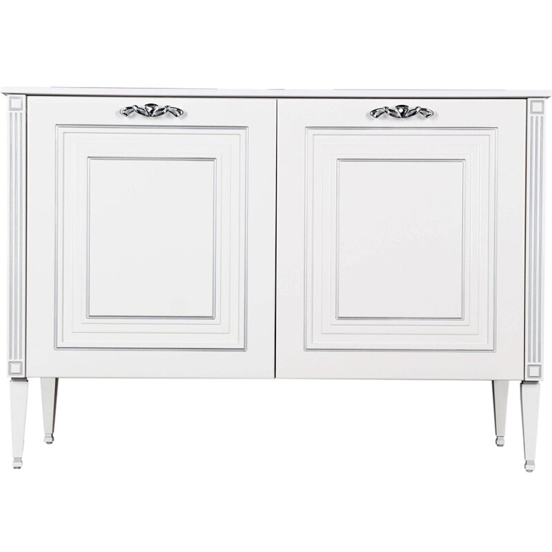 Комплект мебели для ванной Aquanet Паола 120 182131 Белый Серебро - фотография № 2