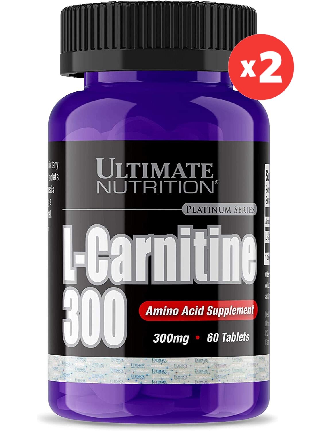    Ultimate Nutrition L-CARNITINE 300 2 x 60 , 