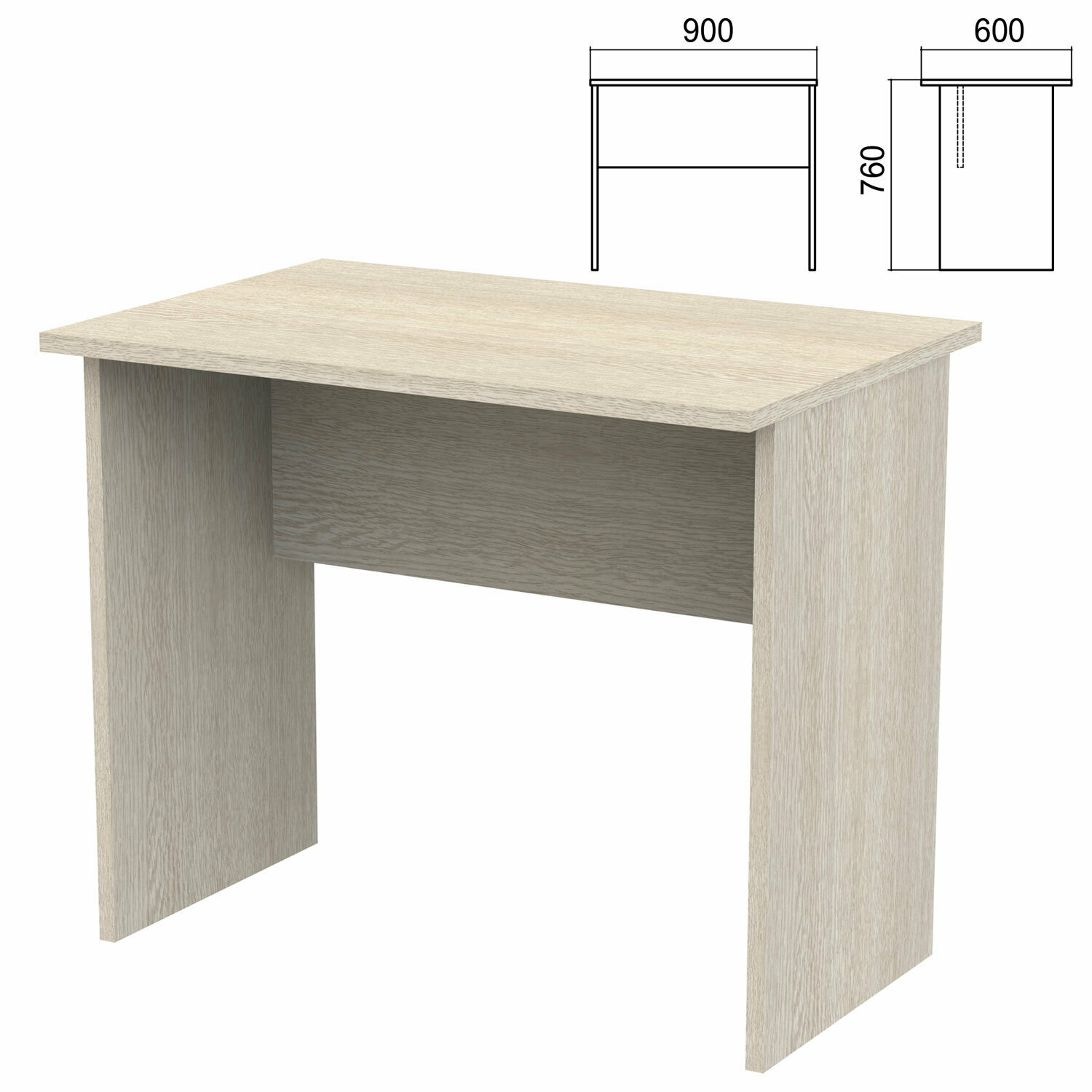 фото Стол письменный Арго арго, 900х600х760 мм, ясень шимо