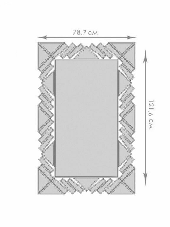 Интерьерное настенное зеркало Costa Brillica 120 см х 80 см - фотография № 2