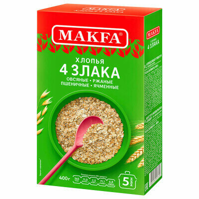 Хлопья MAKFA 400 г 4 злака