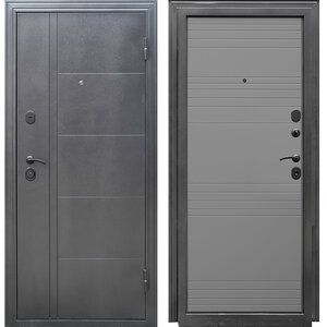 Дверь входная Форпост Олимп правая антик серебро - светло-серый 860х2050 мм