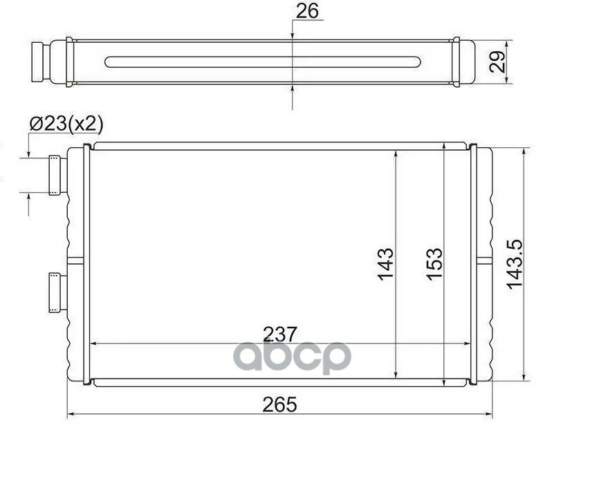 Радиатор Отопителя Салона Tg-Rih0047/7801A133 * Ti•Guar Mitsubishi Lancer X 07- / Outlander 07- / Asx 10-/Citroen C-Crosser (.