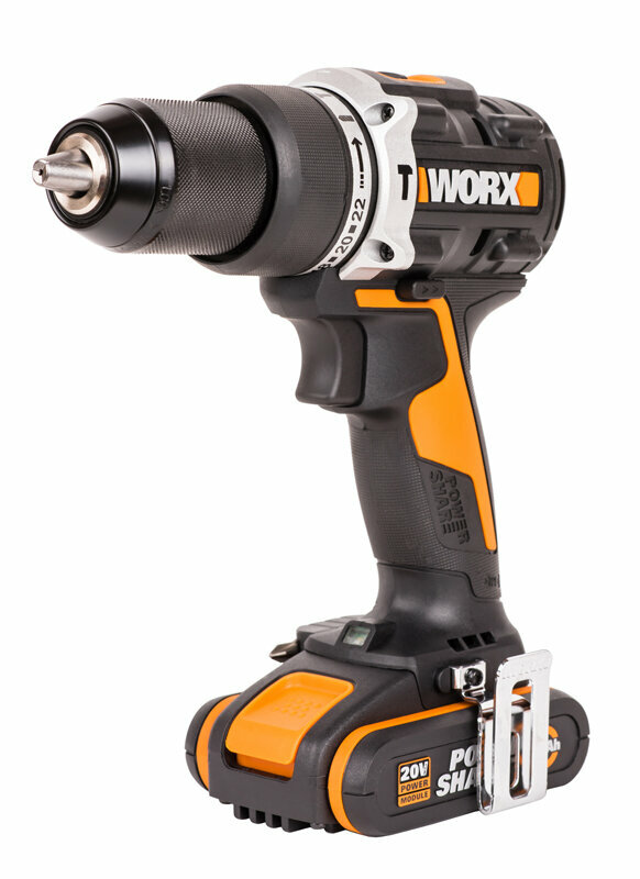 Дрель-шуруповерт ударная аккумуляторная WORX WX352 + подарок: аккумулятор WORX WA3551 - фотография № 5