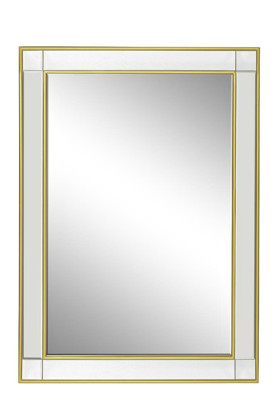 Зеркало Garda Decor 19-OA-8172 Зеркало прямоугольное отделка цвет золото 74*104см арт. 19-OA-8172