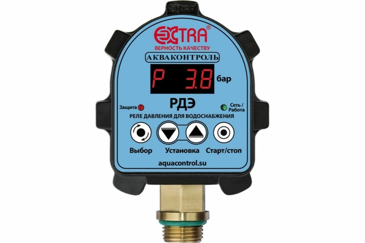 Реле давления электронное РДЭ 10-2,2 1/2' (до 2,2 кВт) Extra Акваконтроль