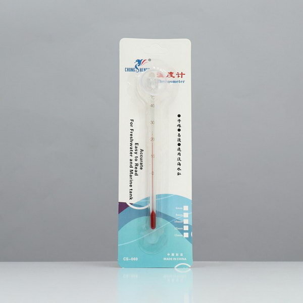 Термометр аквариумный на присоске длинный, 15 см - фотография № 1