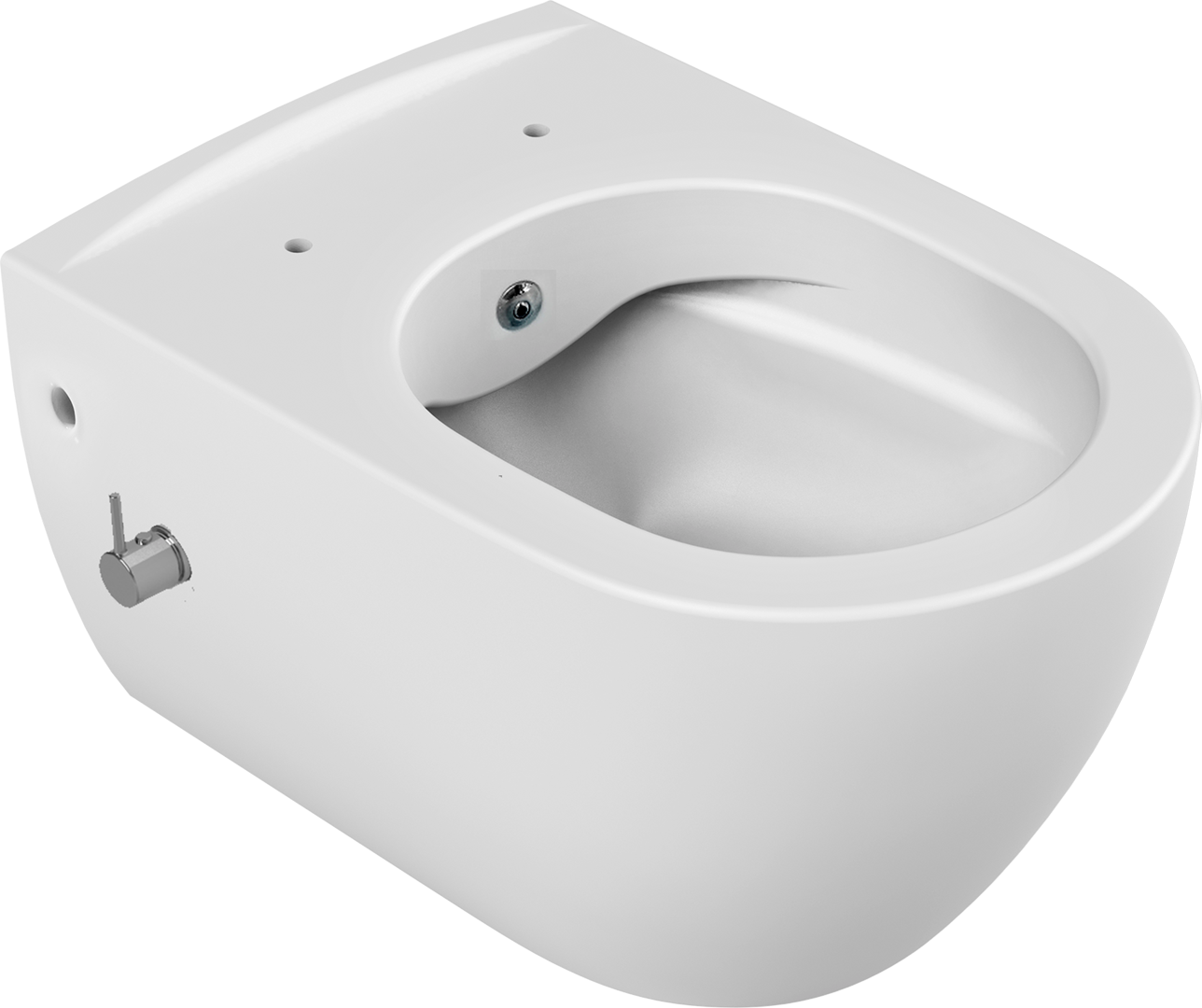Унитаз Boheme Bianca 37 см 963-2-WM с функцией биде, без крышки, белый матовый