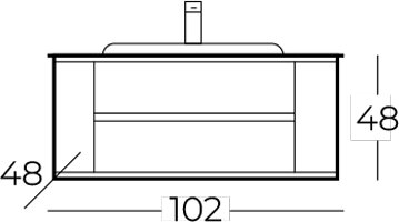 Мебель для ванной Belinza Calvin 102 бежевая - фотография № 9