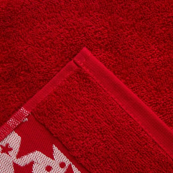Полотенце махровое LoveLife «Звёзды», 70х130 см, цвет красный - фотография № 3