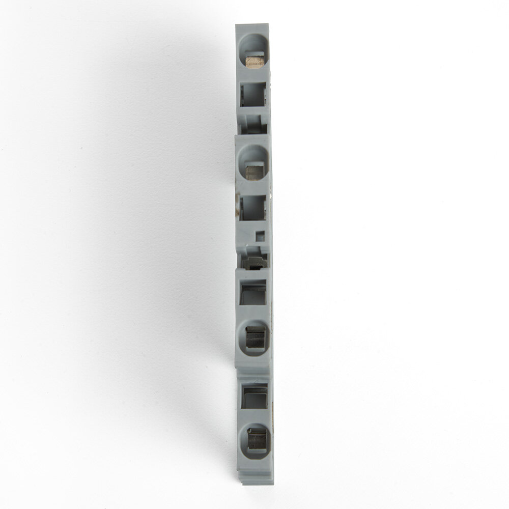 Зажим пружинный, 4-проводной проходной 2 уровня ЗНИ - 4.0 (JXB ST 4), серый STEKKER fr_39968