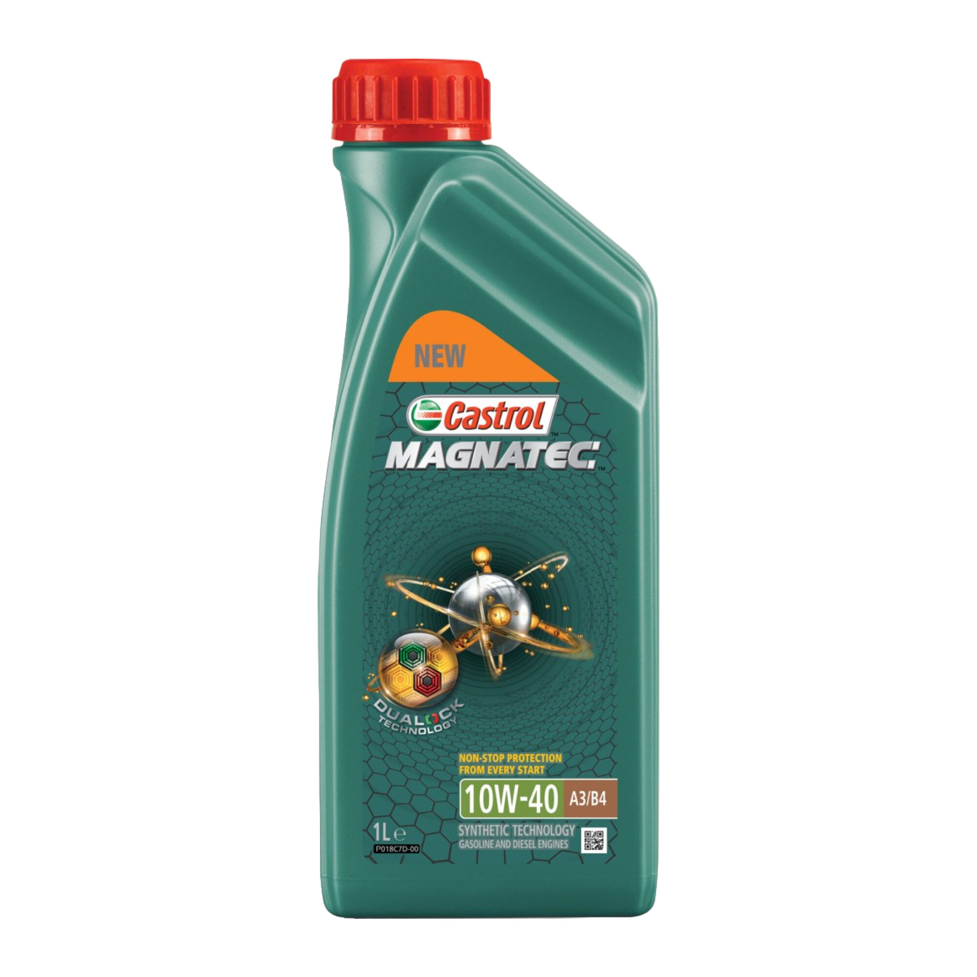 Полусинтетическое моторное масло Castrol Magnatec Diesel 10W-40 A3/B4, 1 л (15C977)