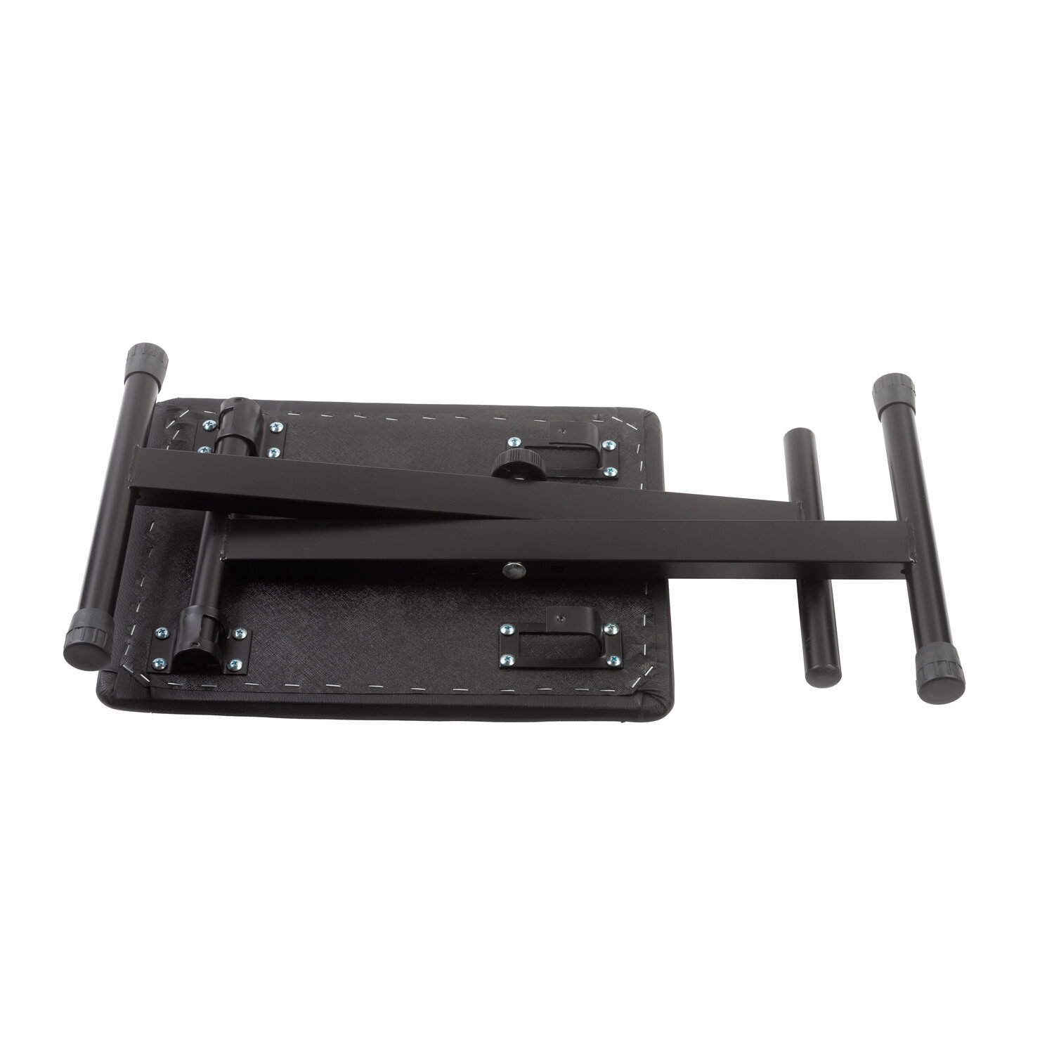 UPTONE BQ-90 Black стульчик пианиста складной, высота 44-51 см, сиденье 40х30 см, металл, черный — фото 6