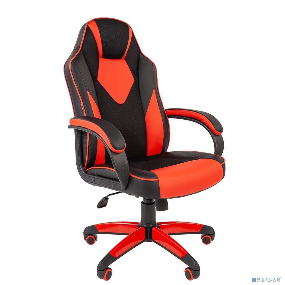 Chairman Офисные кресла Офисное кресло Chairman game 17 Россия экопремиум черный/красный (7024560) Комбинированный