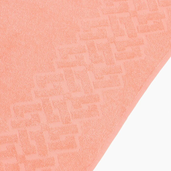 Полотенце махровое Baldric 30Х30см, цвет персиковый, 380г/м2, 100% хлопок - фотография № 3