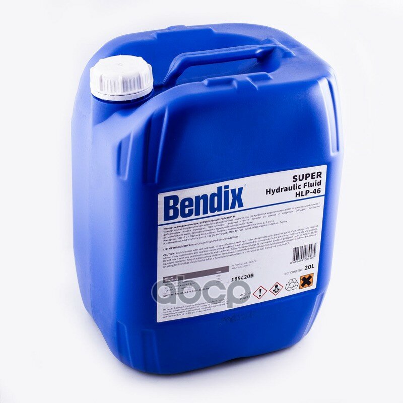 Масло Гидравлическое Bendix Super Hydraulic Fluid Hlp -46 Минеральное 20 Л 185020b BENDIX185020B