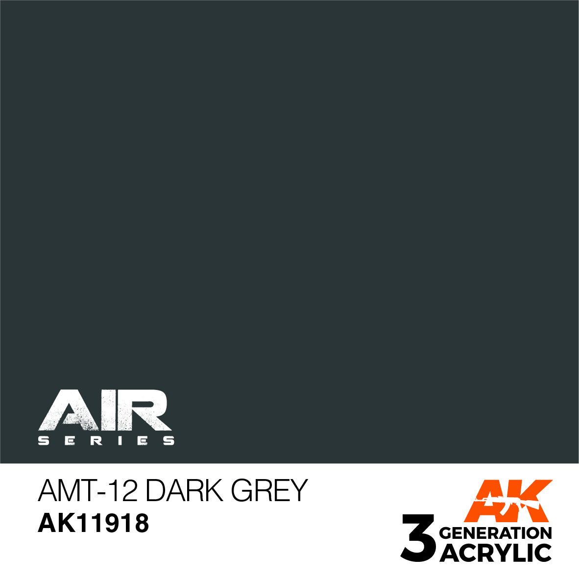 AK11918 Краска акриловая 3Gen AMT-12 Dark Grey