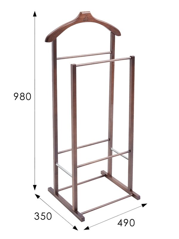 Вешалка костюмная в 27Н, средне-коричневый - фотография № 2