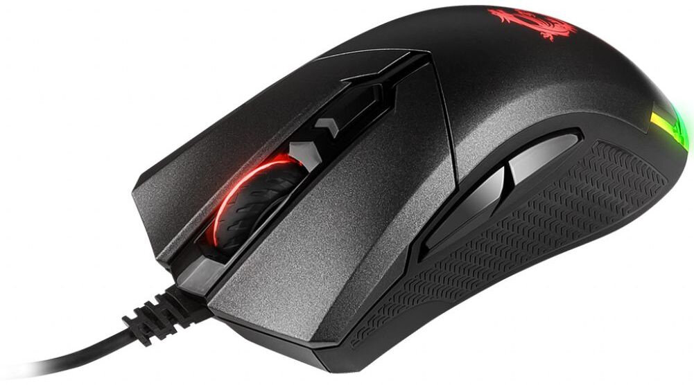 Мышь MSI Clutch GM50 черный оптическая (7200dpi) USB2.0