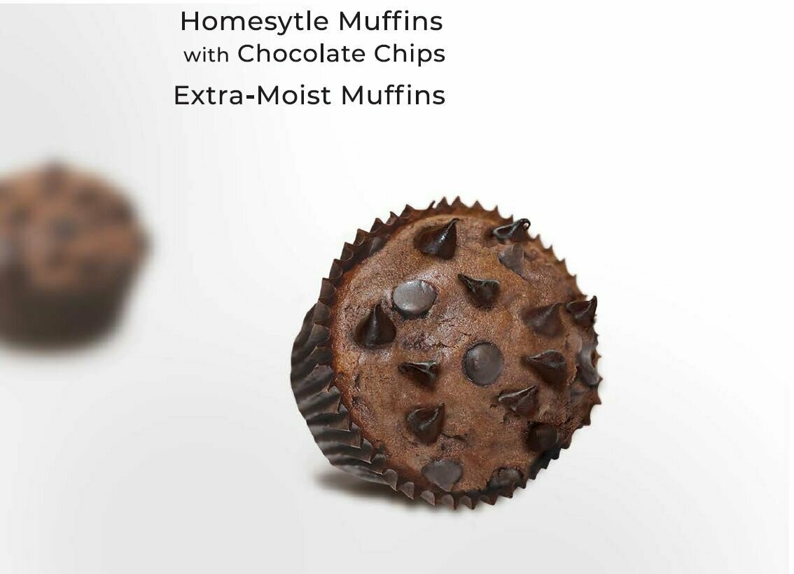 Шоколадный кекс EuroCake "Muffin Double Chocolate" с кусочками шоколада нетто 180г (4х45г) - фотография № 4