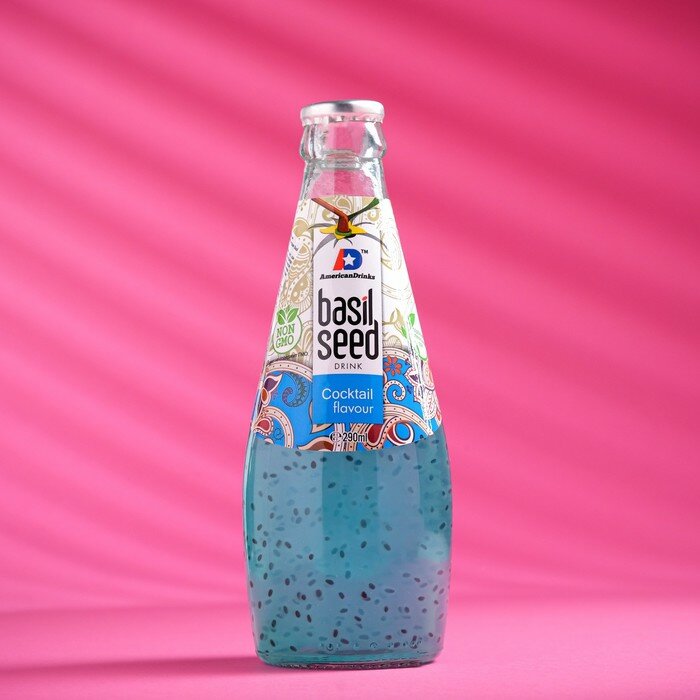 Напиток безалкогольный Basil Seed "Экзотический коктейль" 290 мл. с/б - фотография № 1