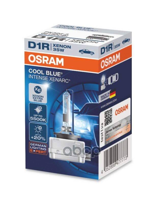 Лампа Автомобильная D1r 85v-35w (Pk32d-3) Xenarc Cool Blue Intense (Osram) Osram арт. 66150CBI